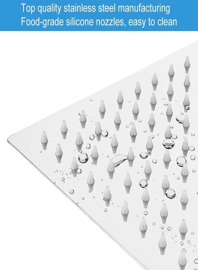 ENNIUS Stainless Steel Shower Head - 4 Inch Slim Overhead Rain Shower With Adjustable Steel Design For Bathroom (Shower Only) - Image 4